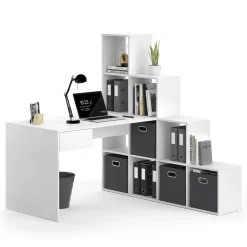 Eckschreibtisch Sarah Weiß 139 x 142.4 cm Vicco