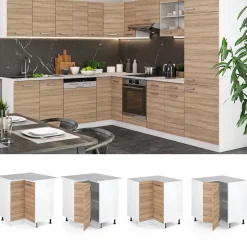 Eckunterschrank R-Line Sonoma 75.6 cm ohne Arbeitsplatte Vicco