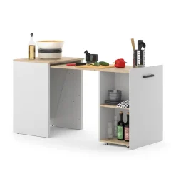 Esstisch Adam Greige/Artisan 60 x 50.4 cm ausziehbar Vicco