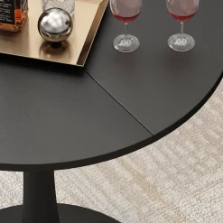 Esstisch Carl Schwarz 70 x 70 cm Vicco