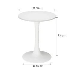 Esstisch Carl Weiß 60 x 60 cm Vicco