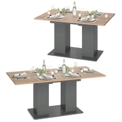 Esstisch Dix Anthrazit 140 x 90 cm Vicco