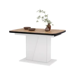 Esstisch Fenaro Goldkraft Eiche/Weiß 120 x 80 cm ausziehbar Vicco