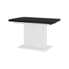 Esstisch Fenaro Schwarz/Weiß 120 x 80 cm ausziehbar Vicco