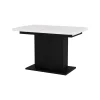 Esstisch Fenaro Weiß/Schwarz 120 x 80 cm ausziehbar Vicco