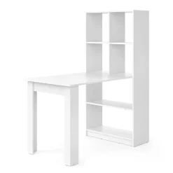 Esstisch Gael Weiß 70 x 122 cm mit 6 Fächern Vicco