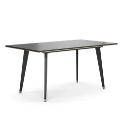 Esstisch Goldamo Schwarz 200 x 90 cm Ausziehbar Vicco