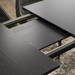 Esstisch Goldamo Schwarz 200 x 90 cm Ausziehbar Vicco