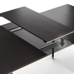 Esstisch Goldamo Schwarz 200 x 90 cm Ausziehbar Vicco