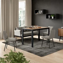 Esstisch Granny Eiche/Anthrazit 120 x 70 cm ausziehbar Vicco