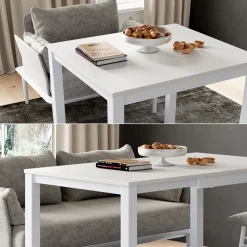 Esstisch Granny Weiß 120 x 70 cm ausziehbar Vicco