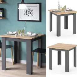 Esstisch Karlos Goldkraft Eiche 80 x 80 cm Vicco