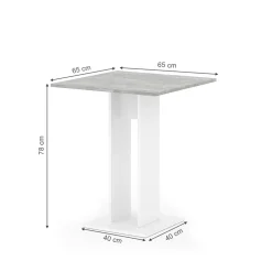 Esstisch Repose Beton 65 x 65 cm Vicco