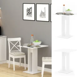 Esstisch Repose Weiß 65 x 65 cm Vicco