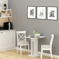 Esstisch Repose Weiß 65 x 65 cm Vicco