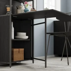 Esstisch Savio Schwarz 57 x 30 cm mit klappbarer Tischplatte Vicco