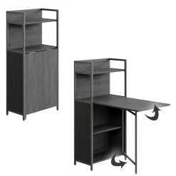 Esstisch Savio Schwarz 57 x 30 cm mit klappbarer Tischplatte Vicco