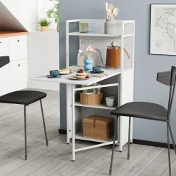 Esstisch Savio Weiß 57 x 30 cm mit klappbarer Tischplatte Vicco