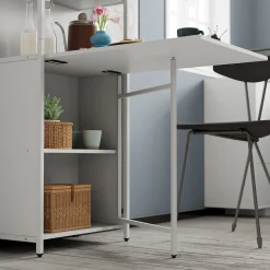 Esstisch Savio Weiß 57 x 30 cm mit klappbarer Tischplatte Vicco