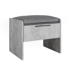 Esszimmerbank Roman Beton 53.5 x 41.1 cm mit 1 Schublade Vicco