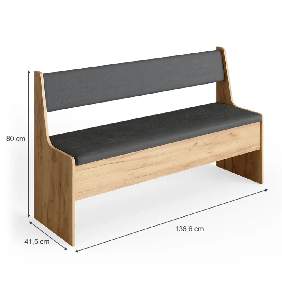 Esszimmer-Bank Roman Sandeiche 41.5 x 136.6 cm Vicco