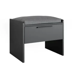 Esszimmerbank Roman Schwarz 53.5 x 41.1 cm mit 1 Schublade Vicco