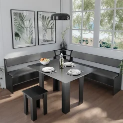 Esszimmer-Bank Roman Schwarz 41.5 x 166.6 cm Vicco