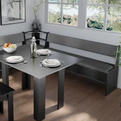 Esszimmer-Bank Roman Schwarz 41.5 x 166.6 cm Vicco