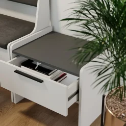 Esszimmerbank Roman Weiß 53.5 x 41.1 cm mit 1 Schublade Vicco