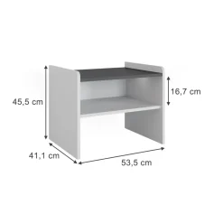 Esszimmerbank Roman Weiß 53.5 x 41.1 cm Vicco