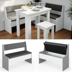 Esszimmer-Bank Roman Weiß 41.5 x 106.6 cm Vicco