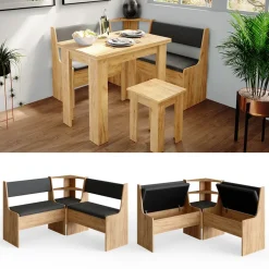 Esszimmer-Eckbank Roman Goldkraft Eiche 120 x 120 cm Vicco