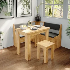 Esszimmer-Eckbank Roman Goldkraft Eiche 120 x 120 cm Vicco