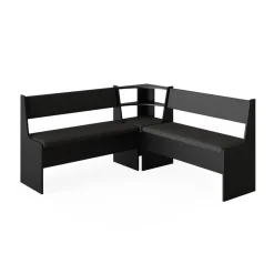 Esszimmer-Eckbank Roman Schwarz 43.5 x 43.5 cm Vicco