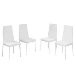 Esszimmerstuhl Grand Weiß 42.5 x 48 cm 4er Set Vicco