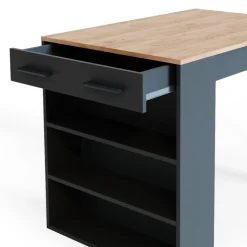 Esszimmertisch Repose Anthrazit/Goldkraft Eiche 67 x 100 cm Vicco