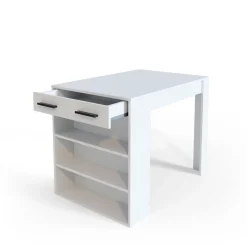 Esszimmertisch Repose Weiß 67 x 100 cm Vicco