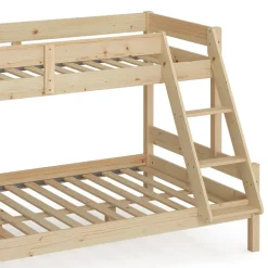 Etagenbett Everest Naturholz 120x200 / 80x200 cm Vitalispa