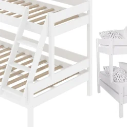 Etagenbett Everest Weiß 120x200 / 80x200 cm Vitalispa