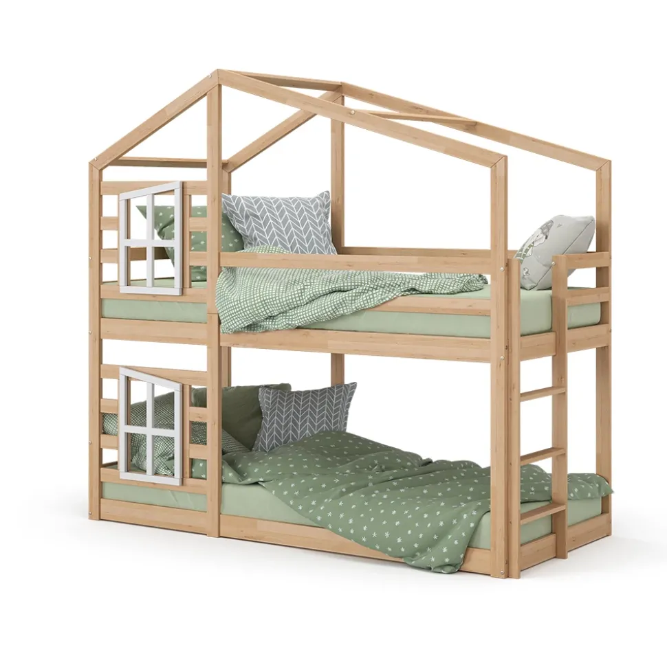 Etagenbett Maja Naturholz 90x200 cm Vitalispa