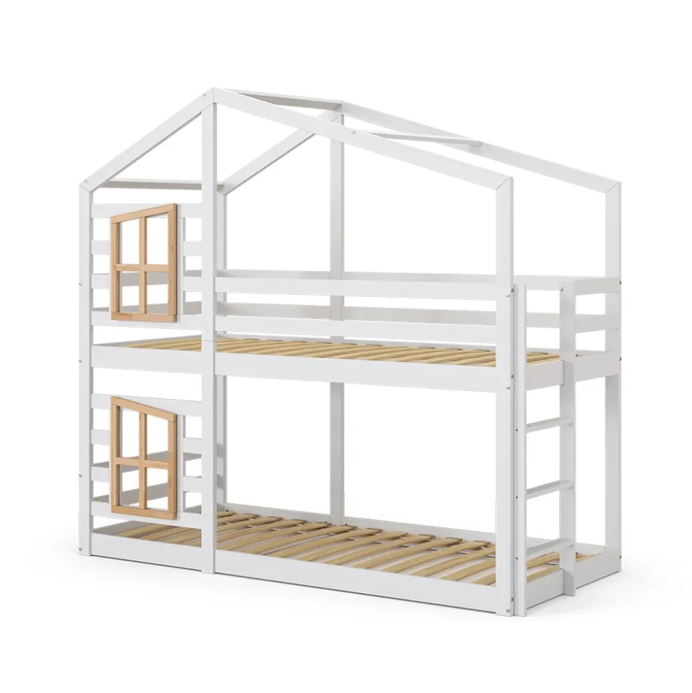 Etagenbett Maja Weiß 90x200 cm Vitalispa