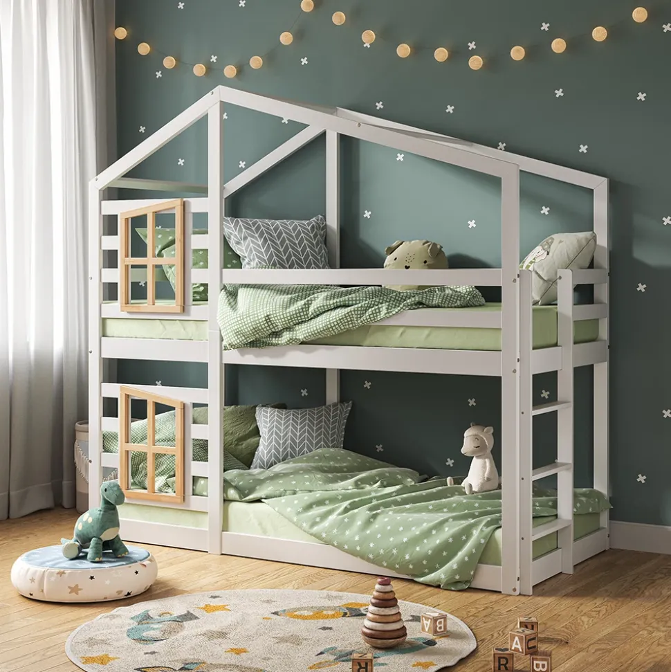 Etagenbett Maja Weiß 90x200 cm Vitalispa