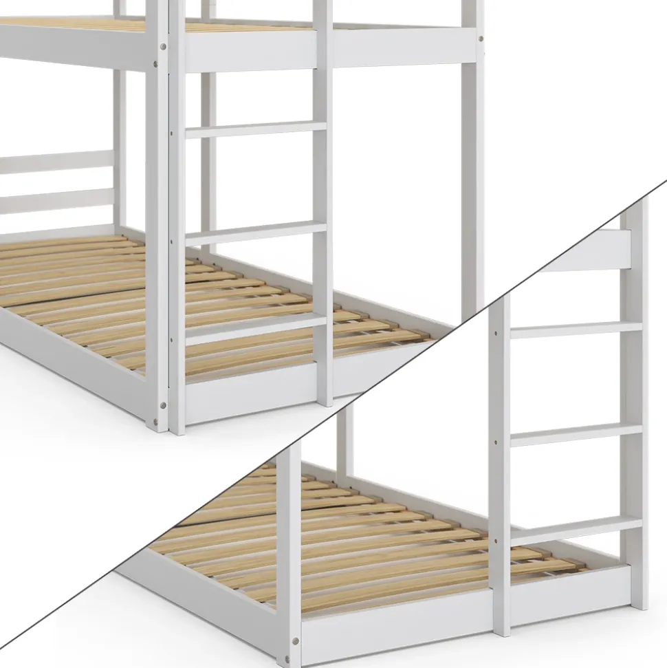 Etagenbett Maja Weiß 90x200 cm Vitalispa