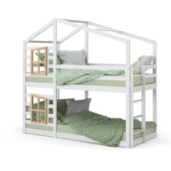 Etagenbett Maja Weiß 90x200 cm Vitalispa