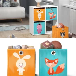 Faltbox Orange/Blau 30 x 30 cm 2er Set Vicco