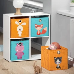 Faltbox Orange/Blau 30 x 30 cm 2er Set Vicco