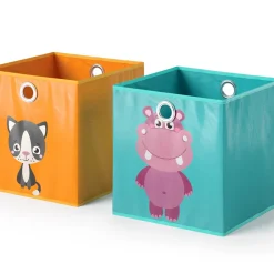 Faltbox Orange/Blau 30 x 30 cm 2er Set Vicco