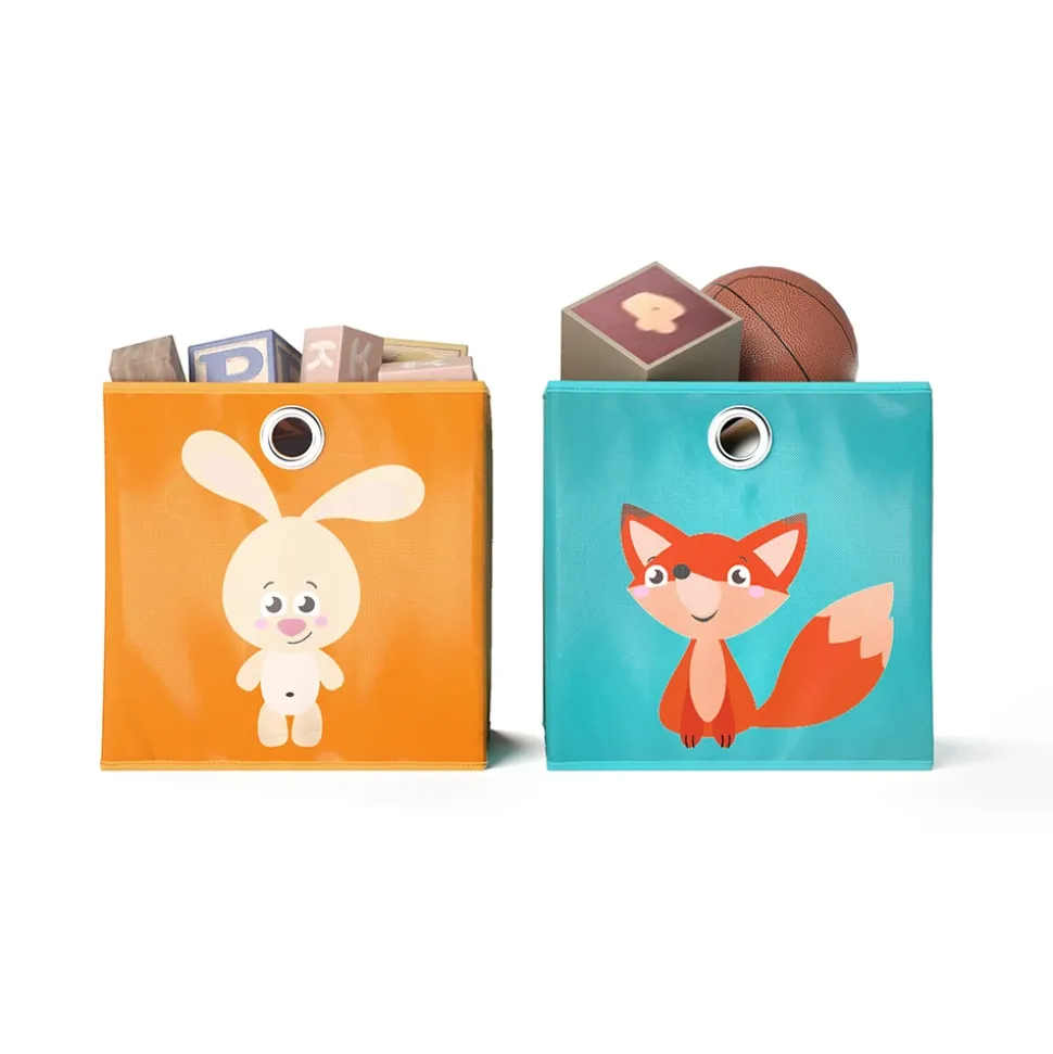 Faltbox Orange/Blau 30 x 30 cm 2er Set Vicco