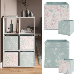 Faltbox Türkis 30 x 30 cm 2er Set Vicco