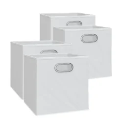 Faltbox Weiß 30 x 30 cm 4er Set Vicco